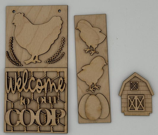 DIY Insert Kit for Post Advent Calendar- Chicken