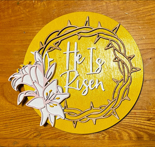 He Ix Risen Sign Home Decorations – Teri Denne's