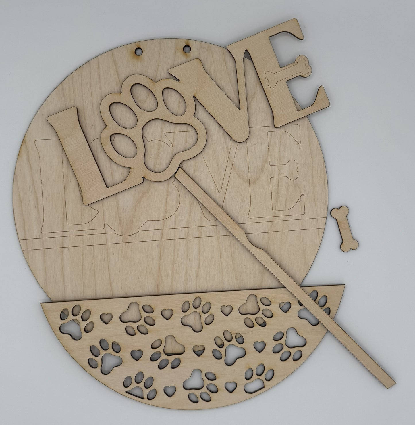 "LOVE" Paw Print DIY Kit