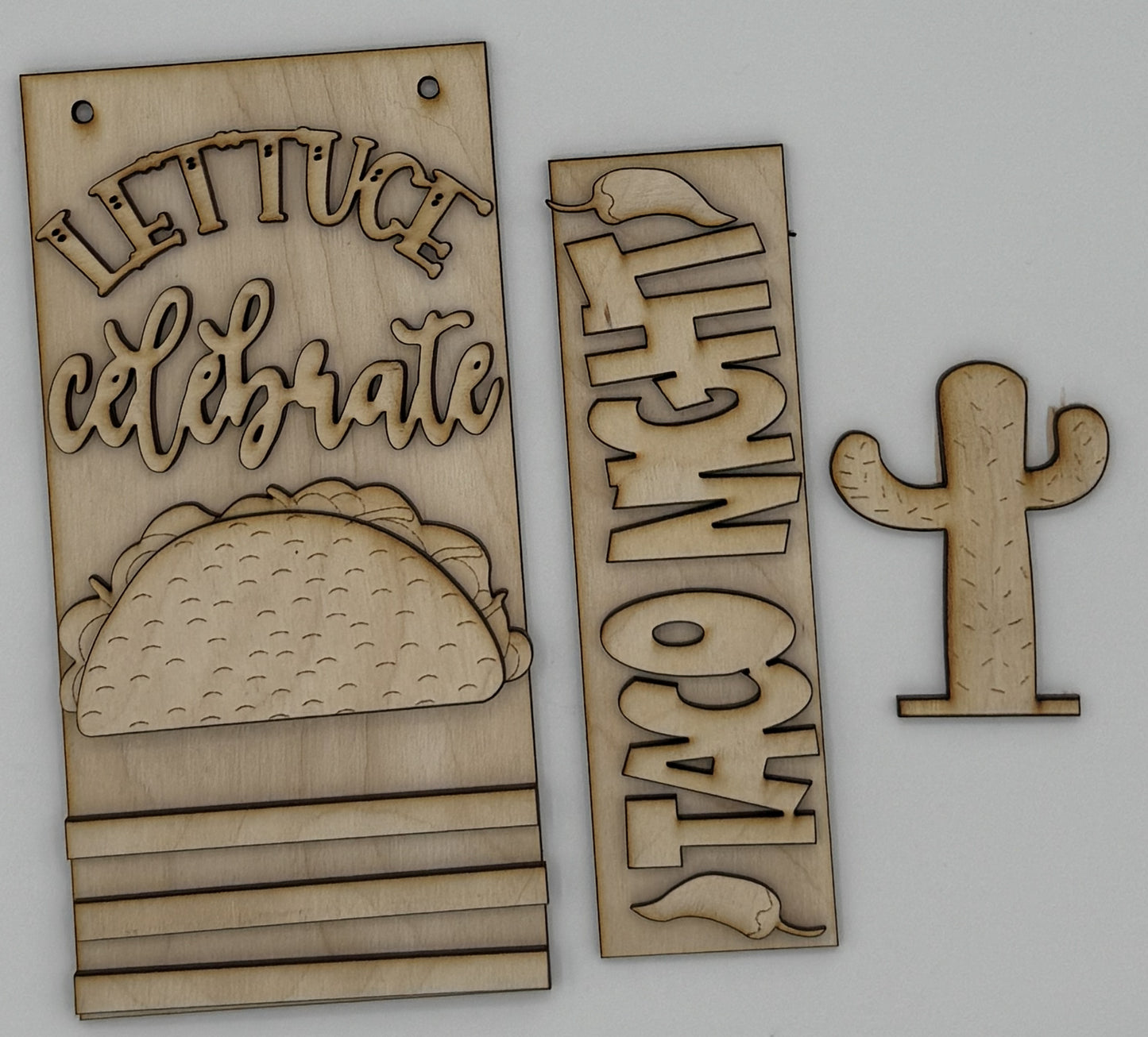 DIY Insert Kit for Post Advent Calendar- Taco Night