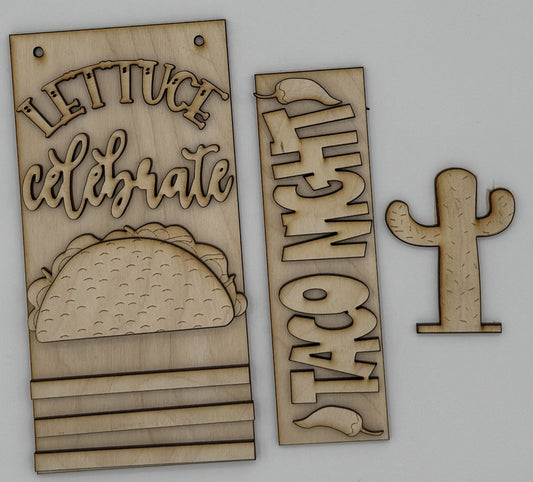 DIY Insert Kit for Post Advent Calendar- Taco Night