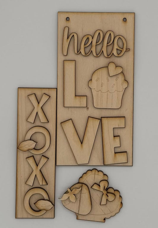 DIY Insert Kit for Post Advent Calendar- Valentine Hearts