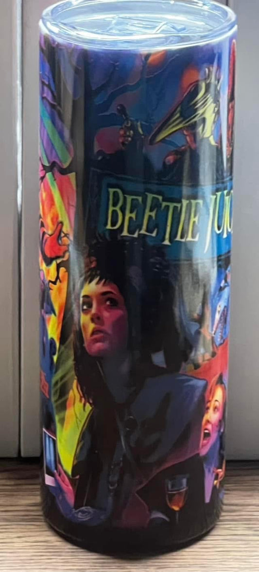 Beetle Juice Cup 20oz With Lid And Straw